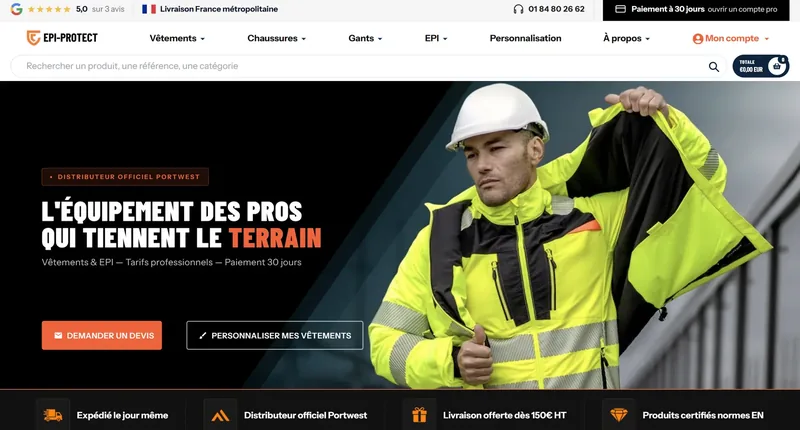 Boutique Shopify EPI-Protect
