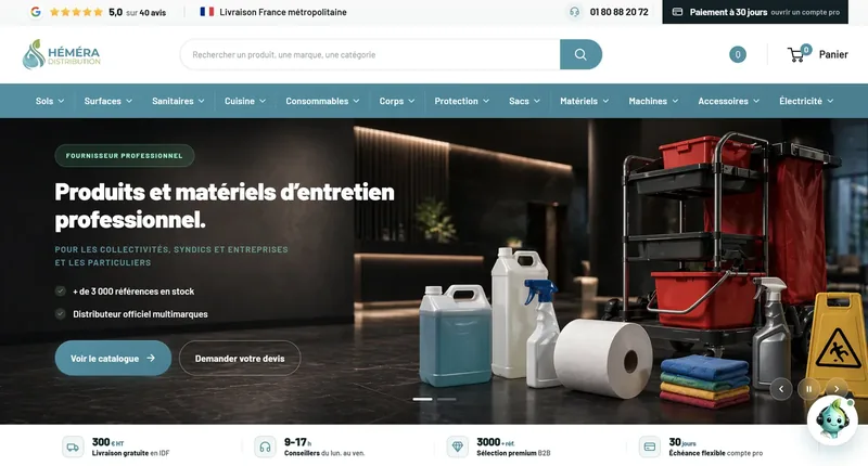 Boutique Shopify Héméra Distribution